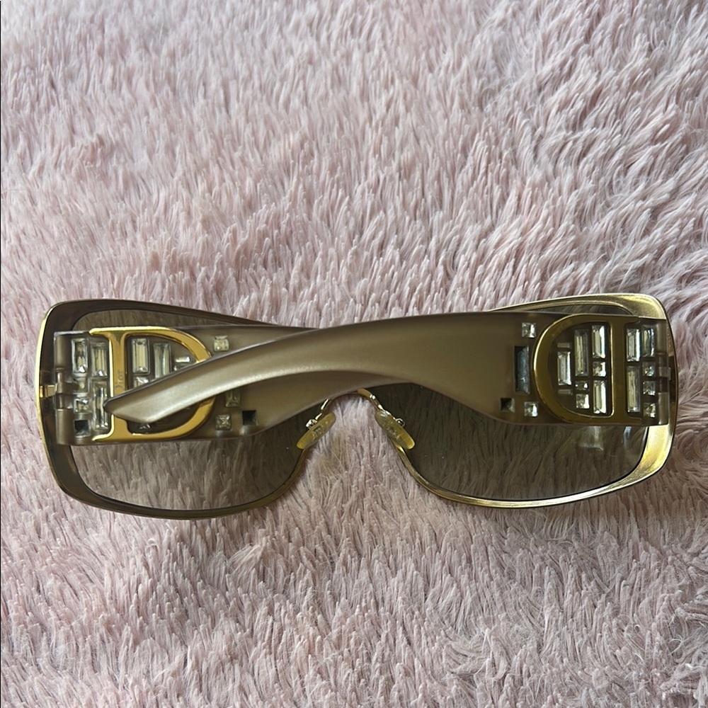 Dior Gold and Brown Sunglasses